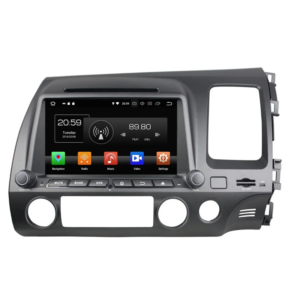 Cheap 2 din 8" Android 8.0 Car Stereo DVD Radio GPS Multimedia for Honda Civic 2006-2011 Right 4GB RAM Bluetooth WIFI USB Mirror-link 5 Cheap 2 din 8" Android 8.0 Car Stereo DVD Radio GPS Multimedia for Honda Civic 2006-2011 Right 4GB RAM Bluetooth WIFI USB Mirror-link 5