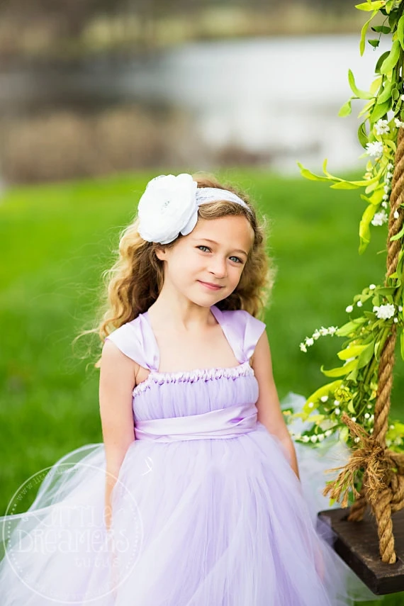 

Super-sweet Girl clothes Christmas dress Flower Girl Dresses/Handmade Gauze Mesh Tutu Princess dress+headband Children clothing
