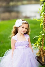 Супер-милая Девушка одежда Рождество платья Девушки Цветка Платья/Ручной Сетки Марли Пачка Принцесса платье + оголовье Дети одежда