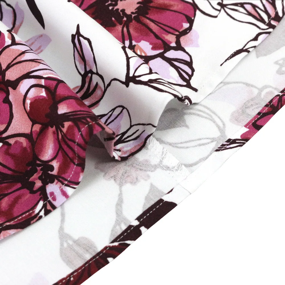 2025 New Arrival Summer A Line Vintage Floral Skirt 50s Pin Up Style Rockabilly Swing Skirts Women Retro High Waist Midi Skirt 4