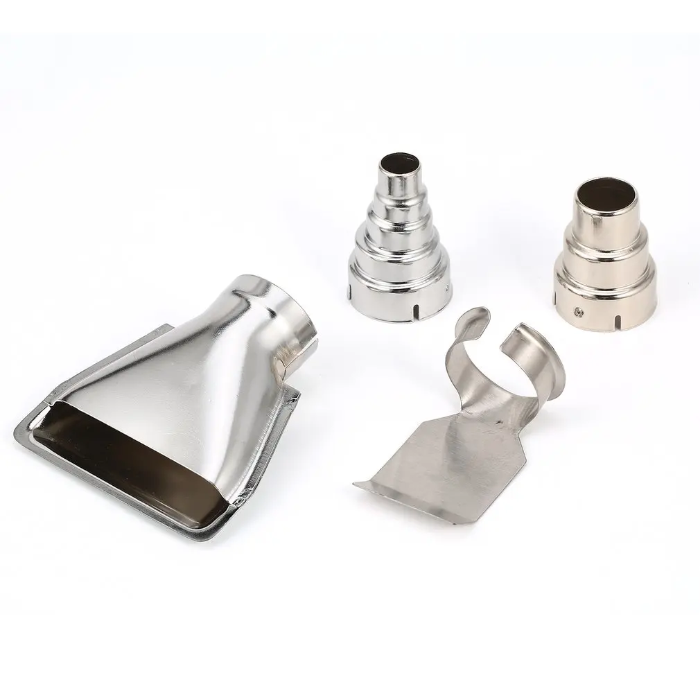 

4PCS Heat Hot Air Gun Nozzles Kit Shrink Paint Stripper Rework DIY Tool Universal Triangle Round Nozzle Mouth