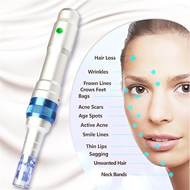 

2018 Hot Recommend Rechargeable Nano Chip Therapy System Electric Pen For Acne Scarring Scars Wrinkles