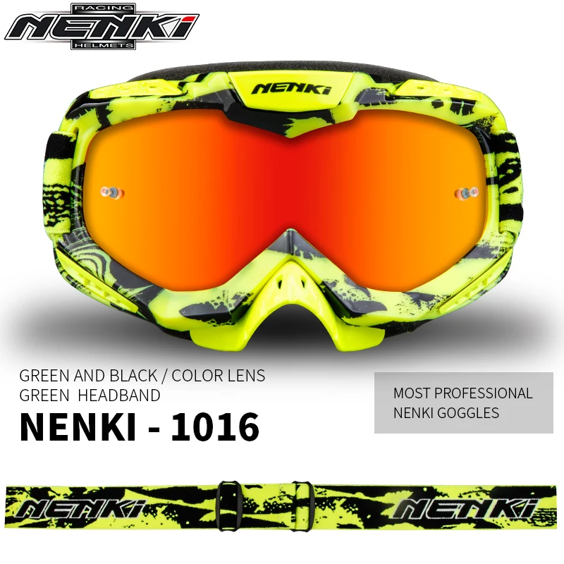 NENKI موتوكروس نظارات على الطرق الوعرة الترابية دراجة ATV DH MX دراجة نارية نظارات سباق نظارات التزلج موتوكروس نظارات استبدال عدسة NENKI موتوكروس نظارات على الطرق الوعرة الترابية دراجة ATV DH MX دراجة نارية نظارات سباق نظارات التزلج موتوكروس نظارات استبدال عدسة