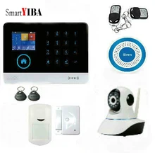 SmartYIBA 3G WCDMA Alarm System APP Remote Control RFID Card Wireless Home Security WIFI Burglar Alarm System Video IP Camera