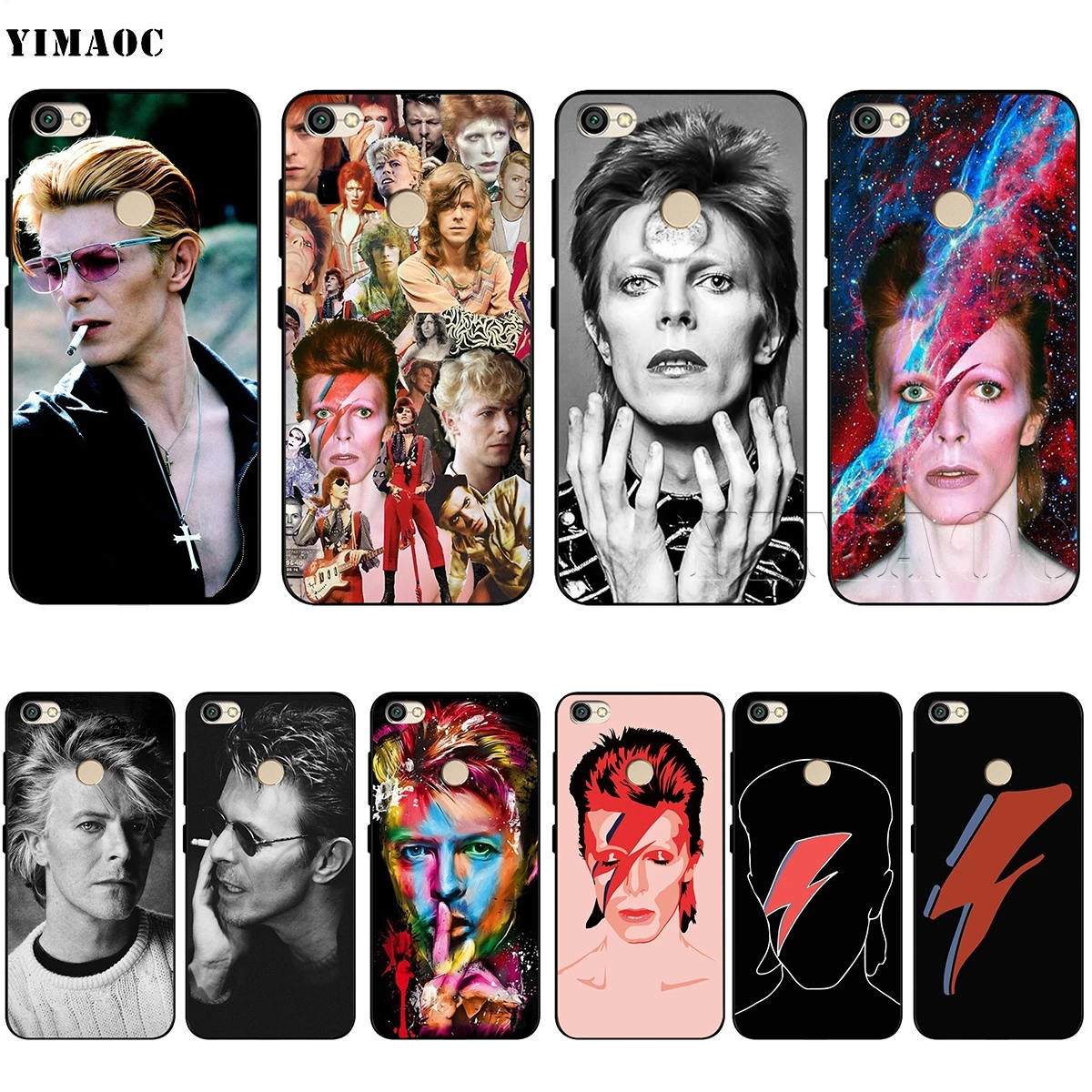 

YIMAOC David Bowie Soft TPU Case for Xiaomi Redmi mi Note MAX 3 6 6A 7 mi6 mi8 9 se a1 a2 Pro Lite go pocophone f1