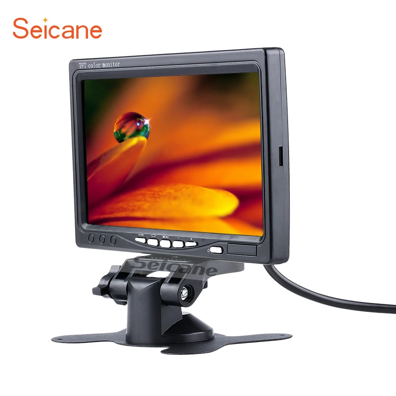 Seicane Универсальный 7 дюймовый HD TFT ЖК дисплей Автомобильный Монитор парковки