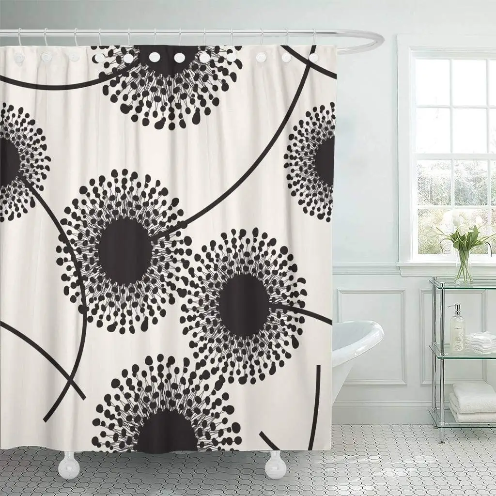 

Shower Curtain with Hooks Contemporary with Dandelions Modern Fancy with Flowers Abstract Wall Floral Carpet Bathroom Decor