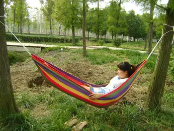 

The supply of new canvas hammock to send to send 6 meters rope bag