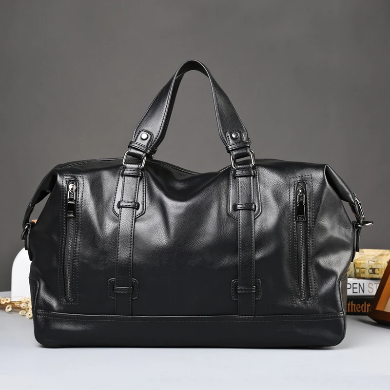 Повседневные Модные мужские дорожные сумки большой емкости багажные сумки мужские деловые дорожные сумки кожаные дорожные сумки