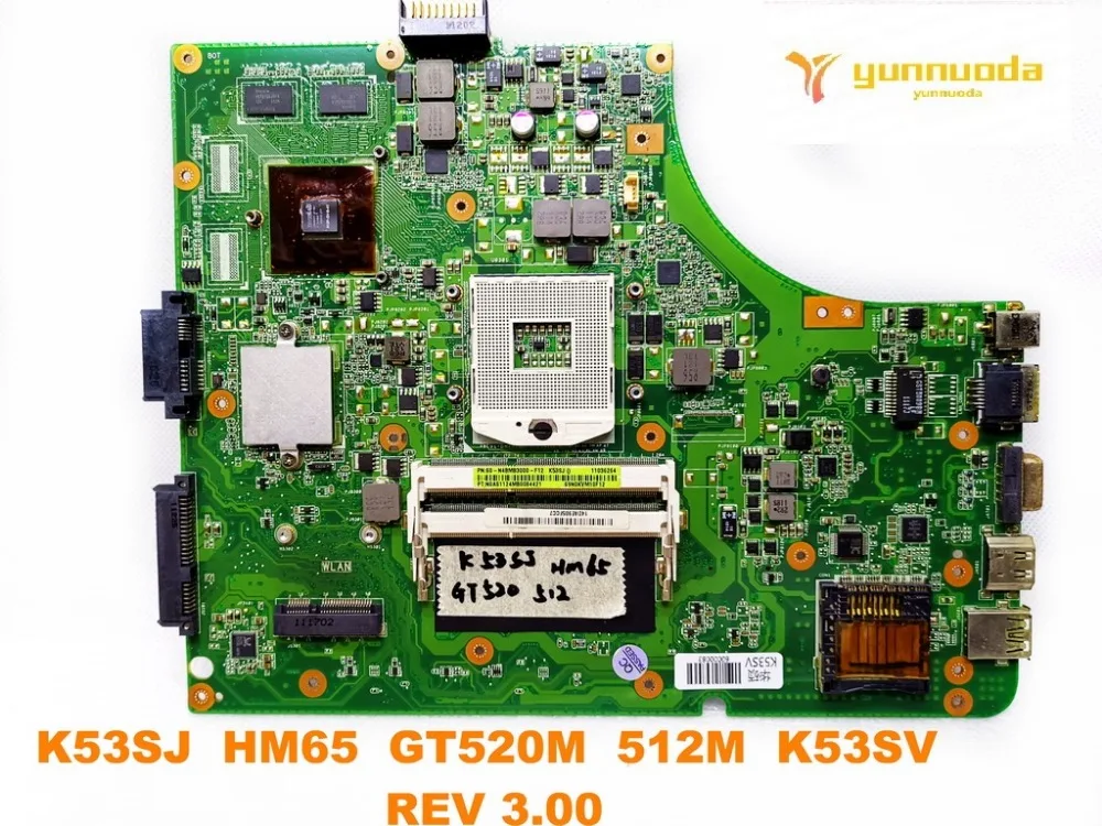 

Original for ASUS K53SJ laptop motherboard K53SJ HM65 GT520M 512M K53SV REV 3.00 tested good free shipping