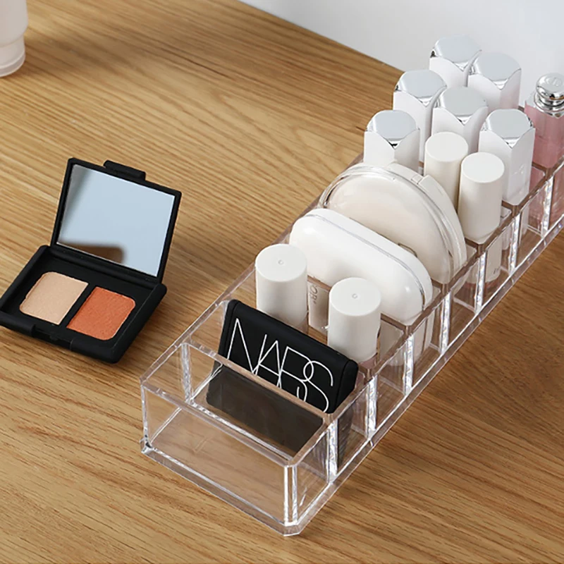 6 Grids Detachable Cosmetic Storage Box Teenage Desktop Lipstick Brush Makeup Rack Articles Container Sundries Organizer