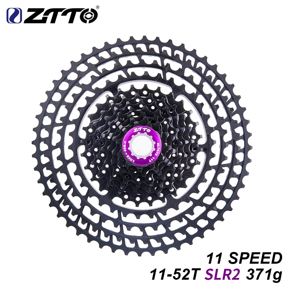 

ZTTO 11s 11-52T SLR2 MTB Bicycle Cassette 11Speed Wide Ratio UltraLight 371g CNC Freewheel Mountain Bike Parts for X 1 9000