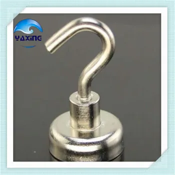 

9kg Pulling Lifting Magnet 3PCS Dia20 mm Magnetic Pots with Hook Strong Mounting Magnet Neodymium Permanent Magnets
