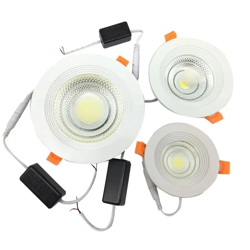 

5w 10w 15w 25w 30w IP44 LED COB downlight Dimmable Recessed LED Ceiling Lamp Spot Light Warm/Natural/Cold White led lamp