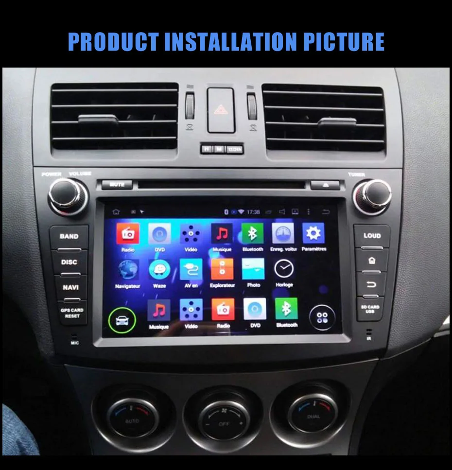 Perfect KANOR Octa Core Android 9.0 4+32g 2din Car Radio For Mazda 3 2010-2012 With Multimedia GPS Navigator WIFI Radio Cassette Recorde 12