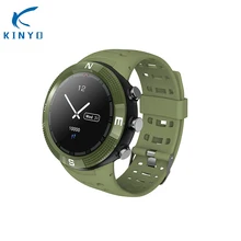 KINYO браслет с gps-компас сердечного ритма Водонепроницаемый Смарт Браслет smartband 1,3 дюймов погоды, 20 дней в режиме ожидания