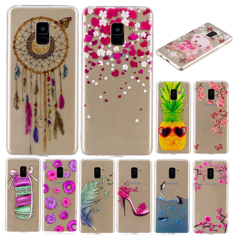 

For Samsung A8 Plus 2018 A730F Case Transparent Anime Silicon TPU Skin Soft Back Cover Case for Samsung Galaxy A8 2018 Plus A730
