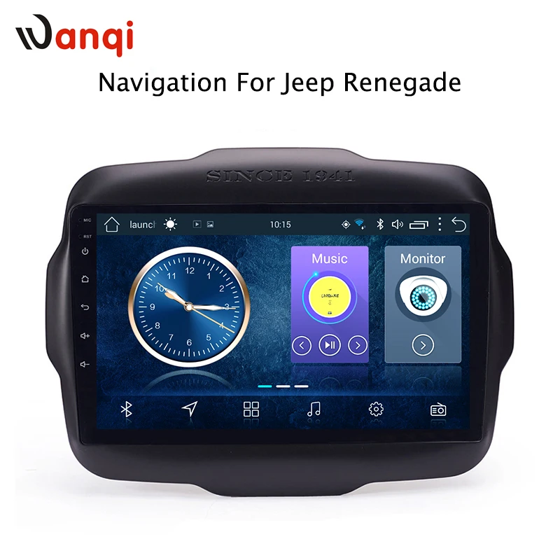 Clearance 9 inch Android 8.1 full touch screen car multimedia system for Jeep Renegade 2016-2018 car gps radio navigation 2