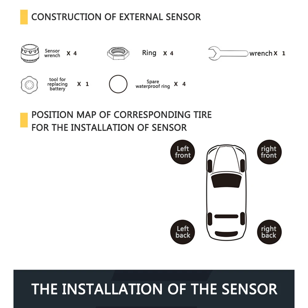 TP630 TPMS автомобильный Bluetooth TPMS давление в шинах PSI Бар Температурная сигнализация для Android iPhone IOS Телефон с 4 датчиками