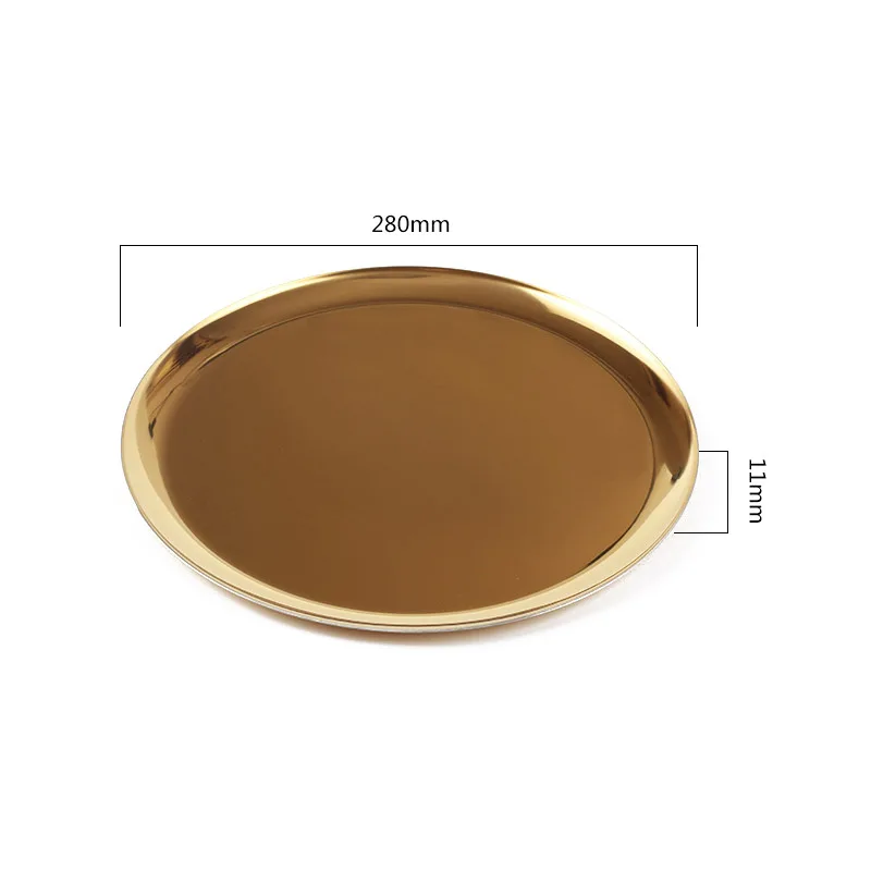 Skup Złota taca okrągły talerz herbata owocowa taca dekoracji