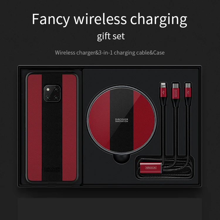 

Nillkin 3in1 15W Fast Wireless Charging for Huawei Mate 20 Pro Phone Case Machine Protection Case Data Line