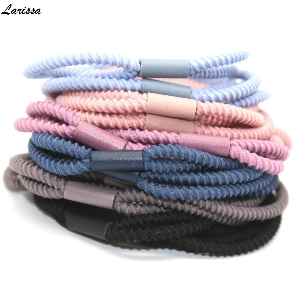 

Larissa Stretch double strand hair rope gum ultra elastic hair bands tie rubber band girls hair accessories women headdress 5pcs