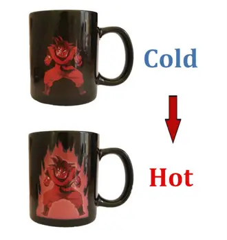 

Hot Sale Dragon Ball Z Color Changing Coffee Cup 300ml Heat-sensitive Reactive Mug Ceramic Novelty Caneca Cups Cartoon Mugs Gift