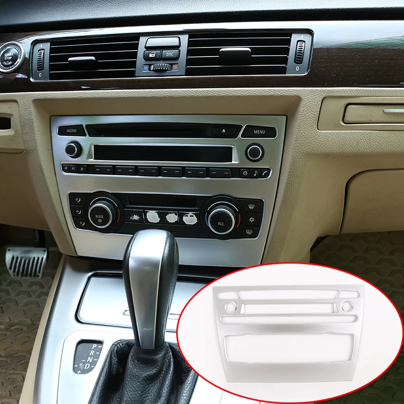 

Central Control Air Conditioning Volume Adjustment Decorative Frame ABS Matte For BMW E90 3 Series 2005-2012 Car Accessories