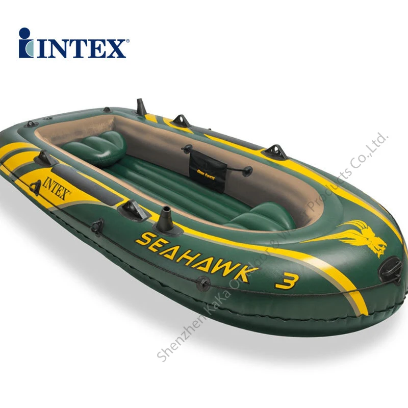 Intex seahawk 3 человек ПВХ надувная лодка 295*137*43 см алюминиевое весло ручной насос boston