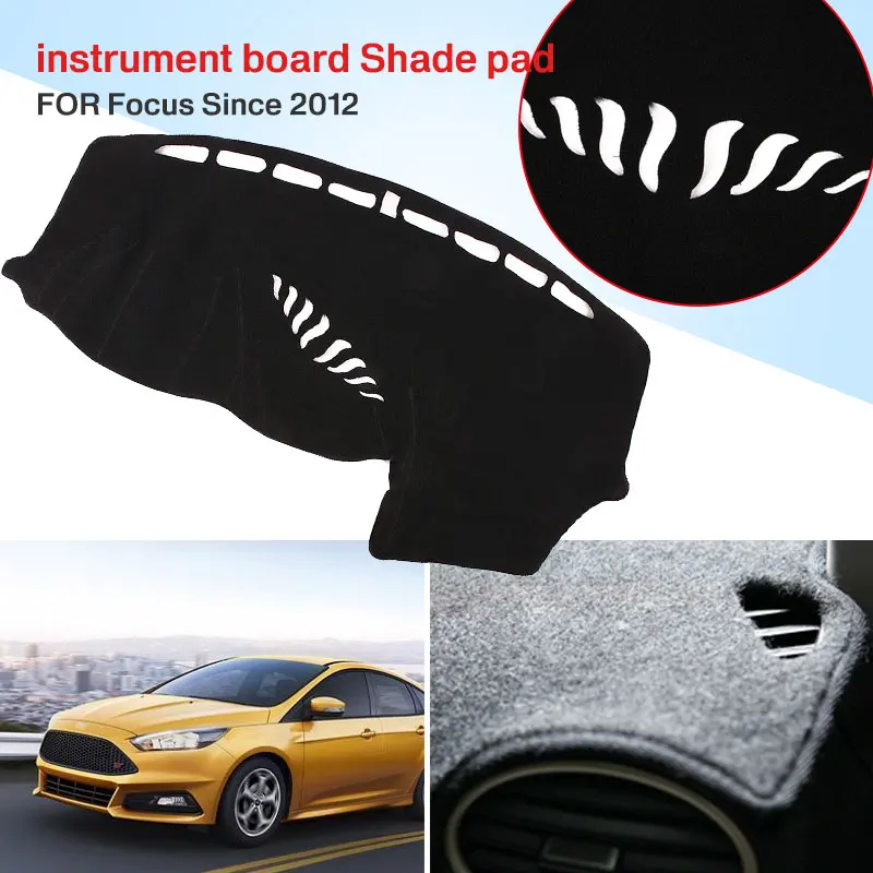 Vehemo силиконовый коврик для приборной панели из войлока, Солнцезащитная Накладка для машины, запчасти для грузовиков, черный коврик для приборной панели