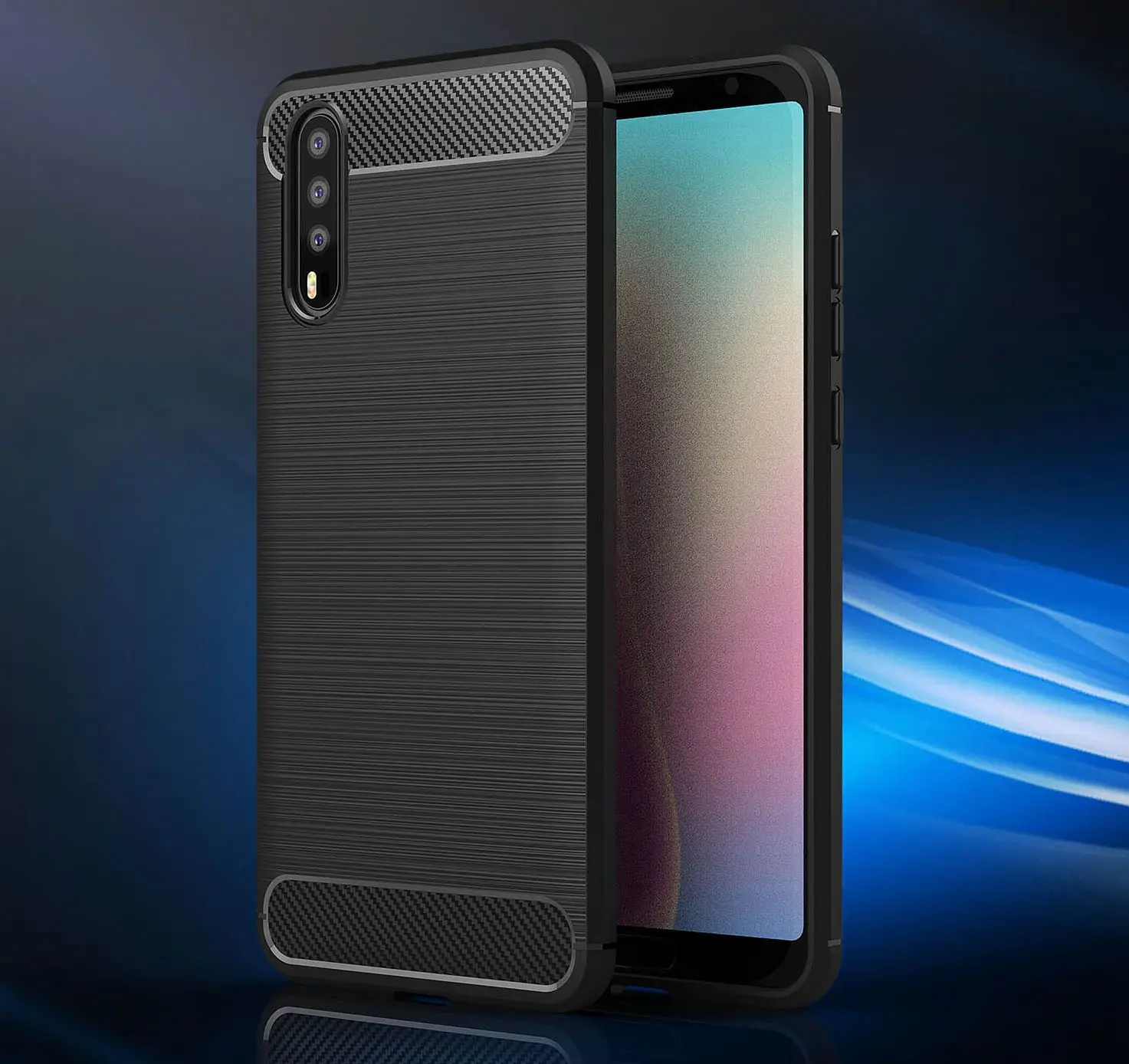 cheap Case For Huawei P8 P9 Lite P9Plus Mate 8 Carbon Fiber For Honor 8 lite V8 5X 6X Note 8 For Huawei Nova Plus Enjoy5 6 Cover
