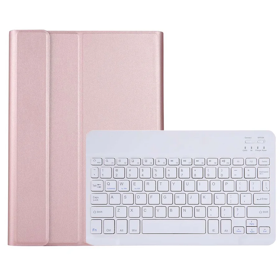 Чехол с клавиатурой Bluetooth для huawei MediaPad T5 10 AGS2-W09/L09/L03/W19 Honor Pad 5 10," кожаный флип-чехол для планшета - Цвет: Rose Gold