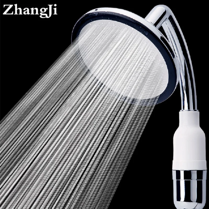 

ZhangJi 15cm Large panel Detachable Shower Head Filter Healthy Water Spray Pressurization Round Handheld Showerhead