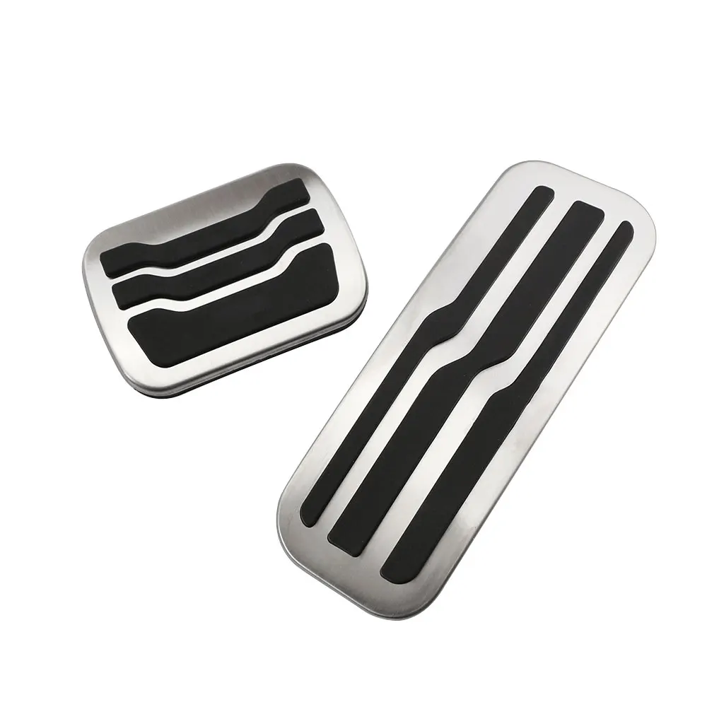 

Color My Life No Drilling Non-slip Stainless Steel Gas Fuel Pedal Pad Pedals Cover for Ford Explorer 2015 - 2018 LHD Car Parts