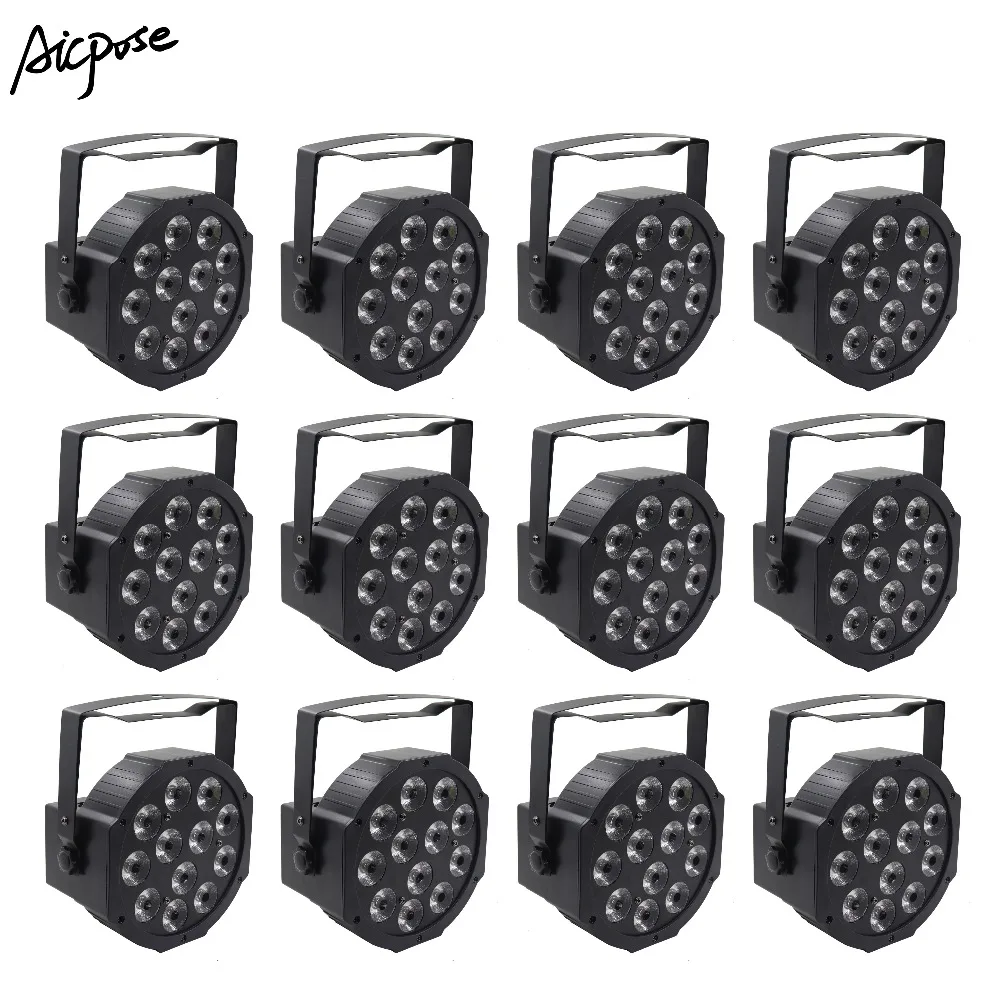 

12Pcs/lots 12x12w LED Par RGBW 4 in 1 With DMX512 Control Light Bar Disco Wall Washer Stage Light 12*12w Par Light