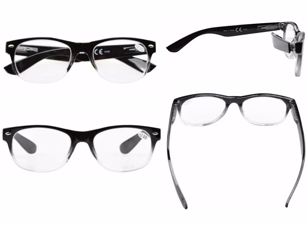R011 окуляр 5-pack пружинные петли 80 очки для чтения включает в себя солнечные считыватели+ 0,50-+ 4,00