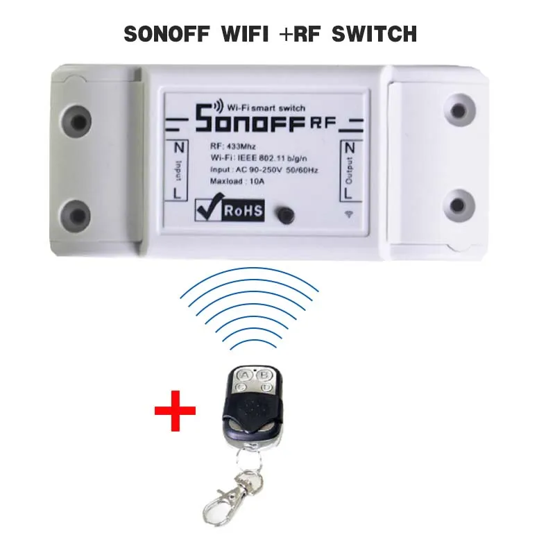  Itead Sonoff Basic Wifi Switch DIY Wireless Remote Domotica Light Smart Home Automation Relay Module Controller Work with Alexa