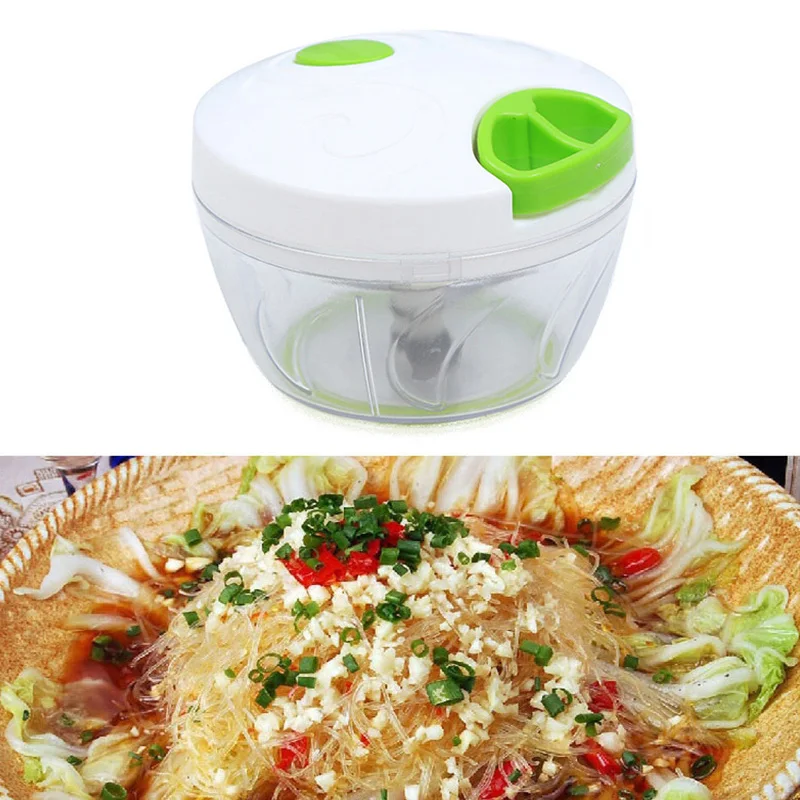 household vegetable chopper food shredder meat grinder blender pull 1 x manual food chopper