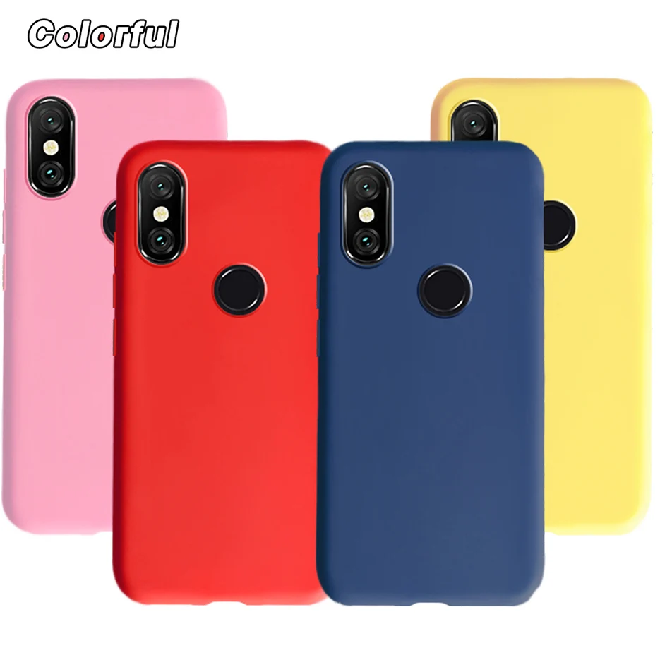 Nota 6 Caso Per Caso Xiaomi Redmi Nota 6 Pro Caso Della Copertura Redmi Nota 6 Note6 Molle Di Tpu Della Caramella Posteriore Del Telefono Per Il Caso 