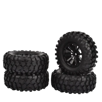

RC 1.9 Inch 96mm Rubber Wheel Rim and Tire for Axial SCX10 D90 Tamiya CC01 1/10 RC Rock Crawler Cars