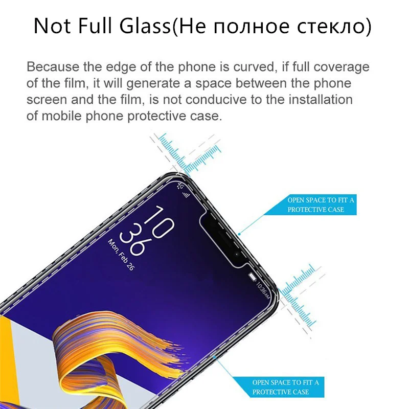 2 шт закаленное стекло Asus Zenfone 5Z/Zenfone 5 ZE620KL Защитная пленка для экрана Взрывозащищенная пленка для ASUS Zenfone 5Z ZS620KL стекло