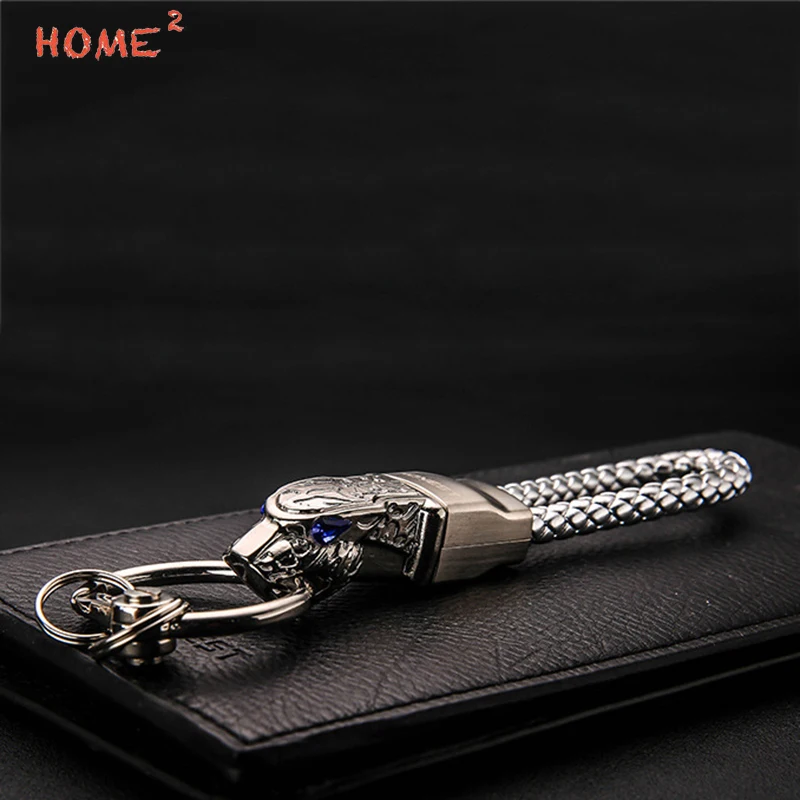 

Car Styling Key ring Leopard Head Auto Keychain Keyring for Geely Yamaha VW Vespa Tesla SSANG YONG scion SEAT Rover kawasaki BMW