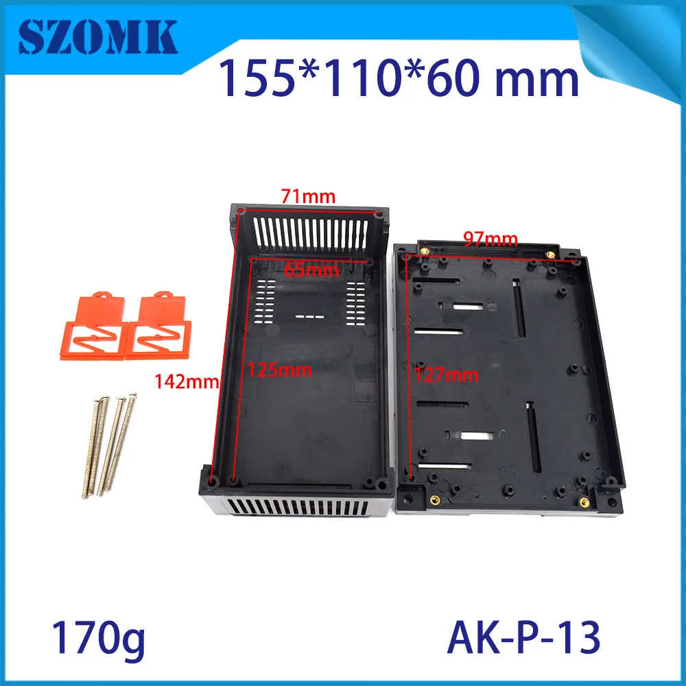 Пластиковый корпус ПЛК на din-рейку pcb распределительная коробка abs чехол на din-рейку чехол для электрического проекта для печатной платы szomk чехол