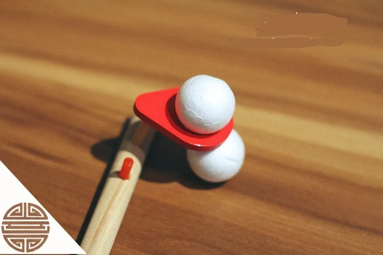2 шт. Традиционный китайский ручной работы дующий шар игрушка Дерево Бамбук волшебный шар для детей Новинка подарки для детей