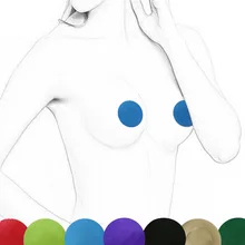 Горячая Новинка 1 пара(2 шт) сексуальные круглые самоклеющиеся накладки на соски 7 цветов для модных дам