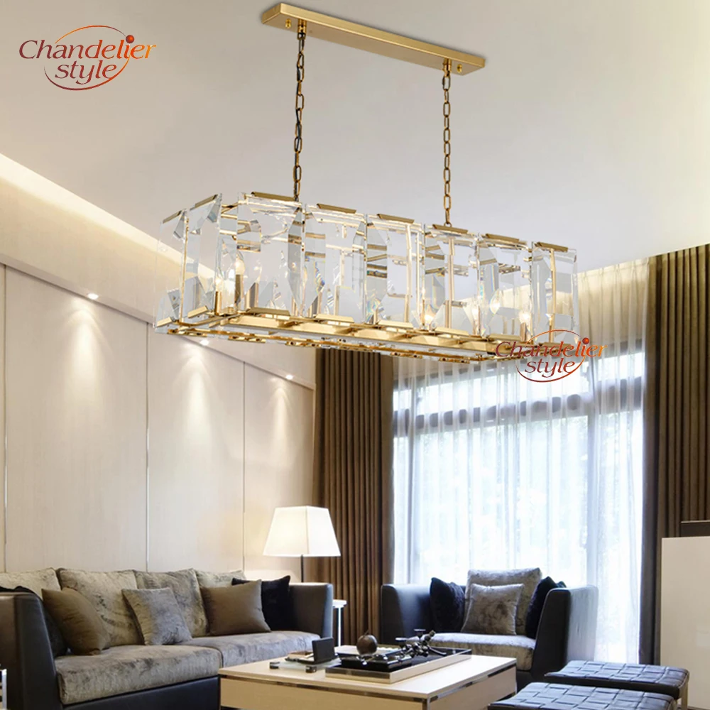 

Vintage Modern K9 Crystal Chandelier Lighting Luxury LED Cristal Chandelier Retro Hanging Light for Living Dining Room Decor