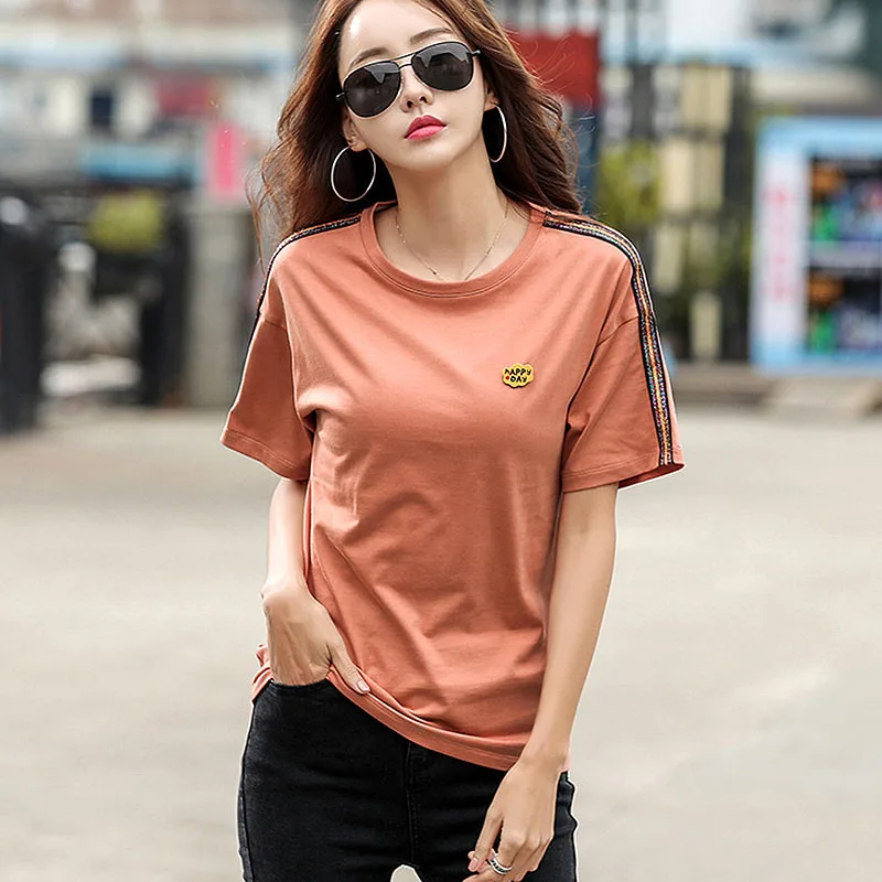 

plus size tshirt women t shirt fashion t-shirt women summer tops 2019 korean cotton tee shirt femme camiseta mujer
