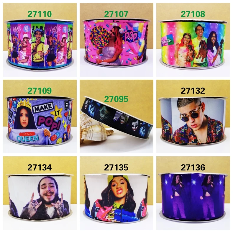 

Free shipping 2019 new arrival ribbons Hair Accessories ribbon 10 yards printed grosgrain ribbons 27109
