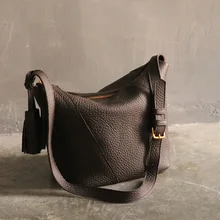 WOONAM полный зерна натуральной телячьей кожи Ленточки большой Бродяга Сумка через плечо сумка WB582