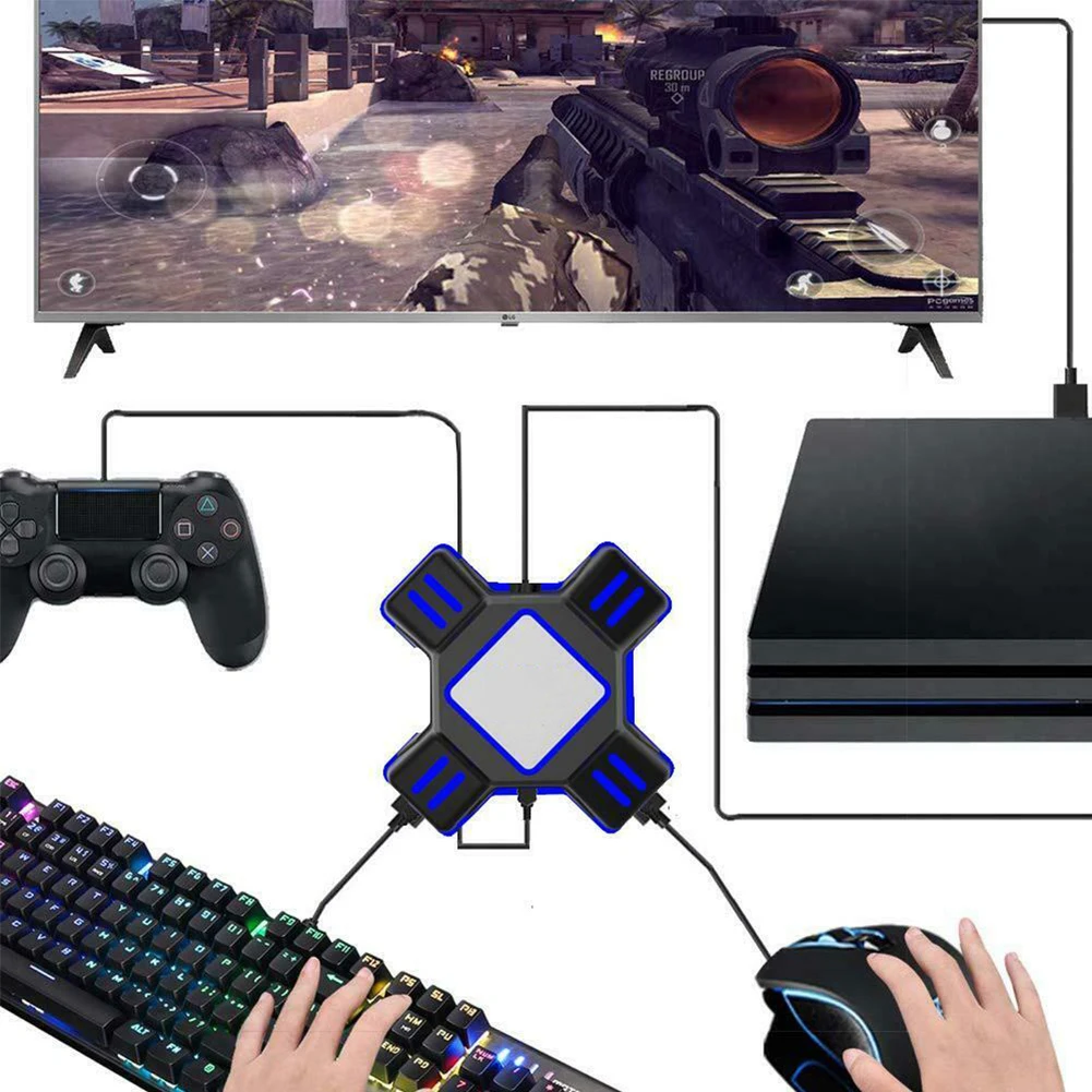 

Transforming Support FPS Adapter Compatibility Small Keyboard Mouse Converter Gamepad USB2.0 Accurate High Speed Portable ABS